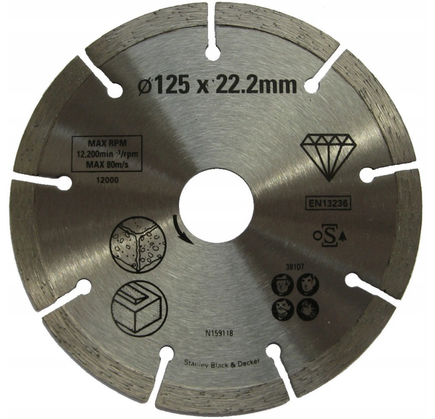 ZESTAW OTWORNICA WIERTŁO DIAMENTOWE DO GRESU 6-68 Średnica 68 mm