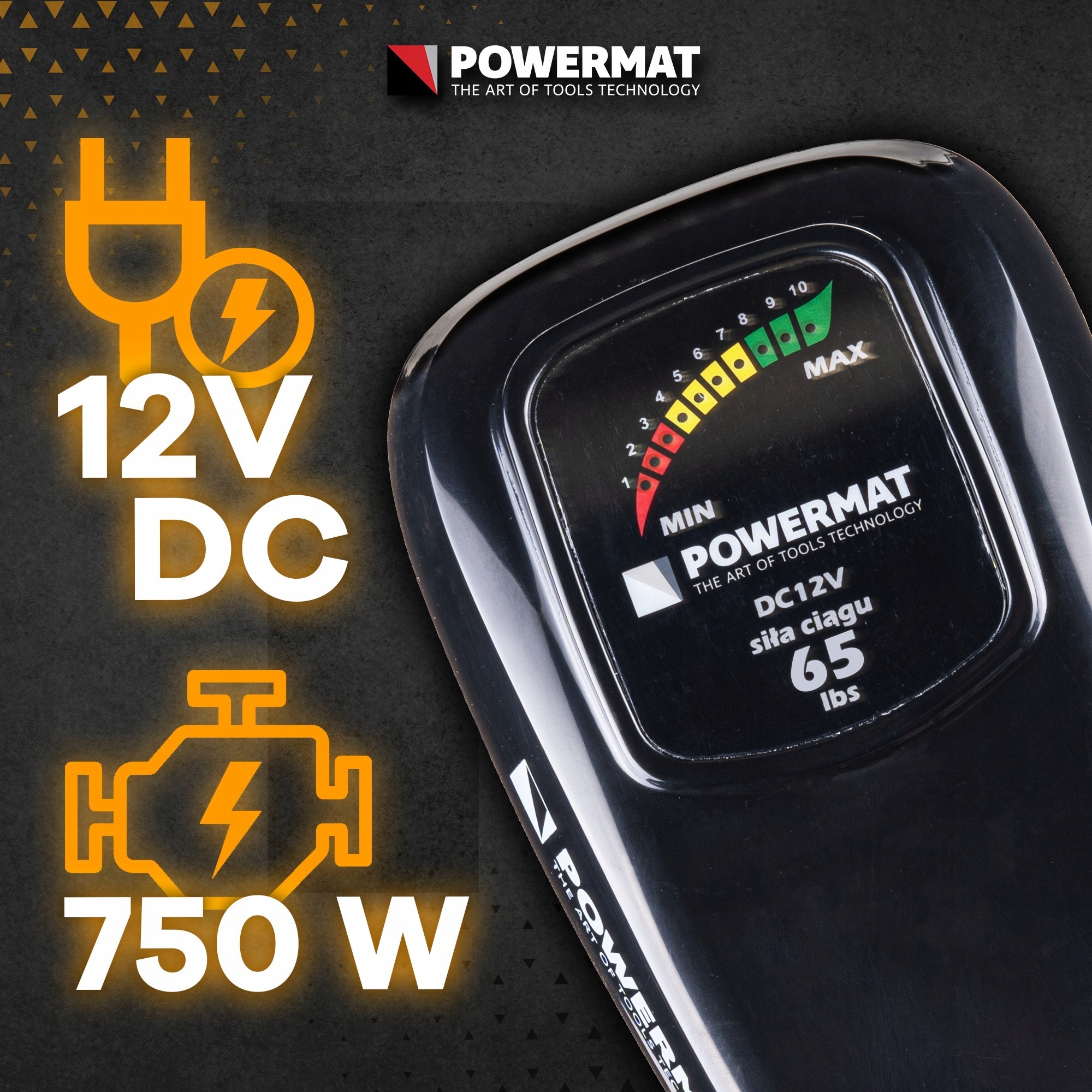 Silnik ZABURTOWY Elektryczny 750W 65lb + AKUMULATOR + PROSTOWNIK Waga 9.2 kg