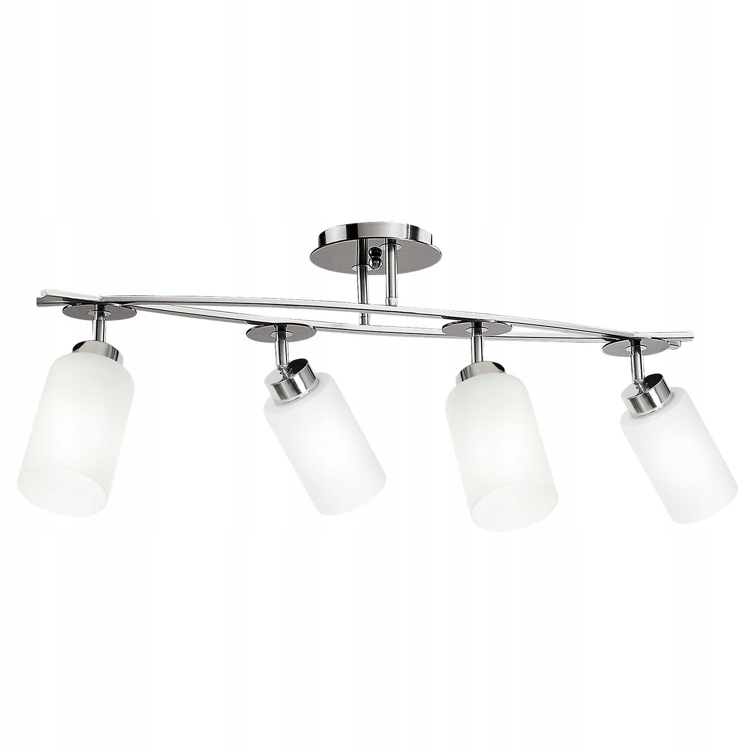 Luster na závesnú lampu do spálne, štvoritý chróm