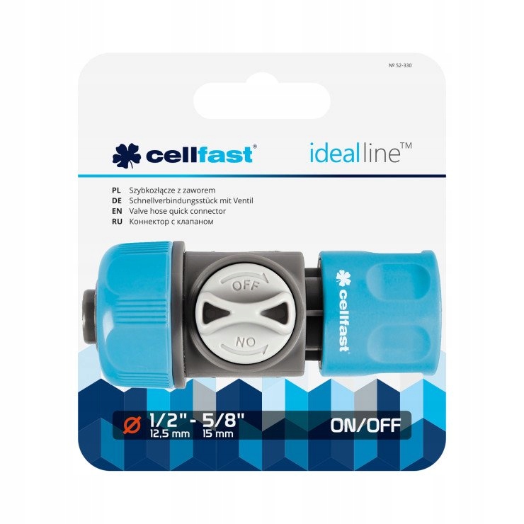 Szybkozłącze z zaworem 1/2" IDEAL Cellfast Marka Cellfast