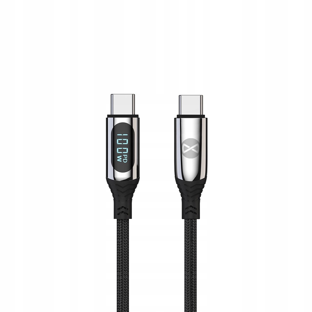 Forever kabel LCD Usb-c Usb-c 1,0 m 100W czarny