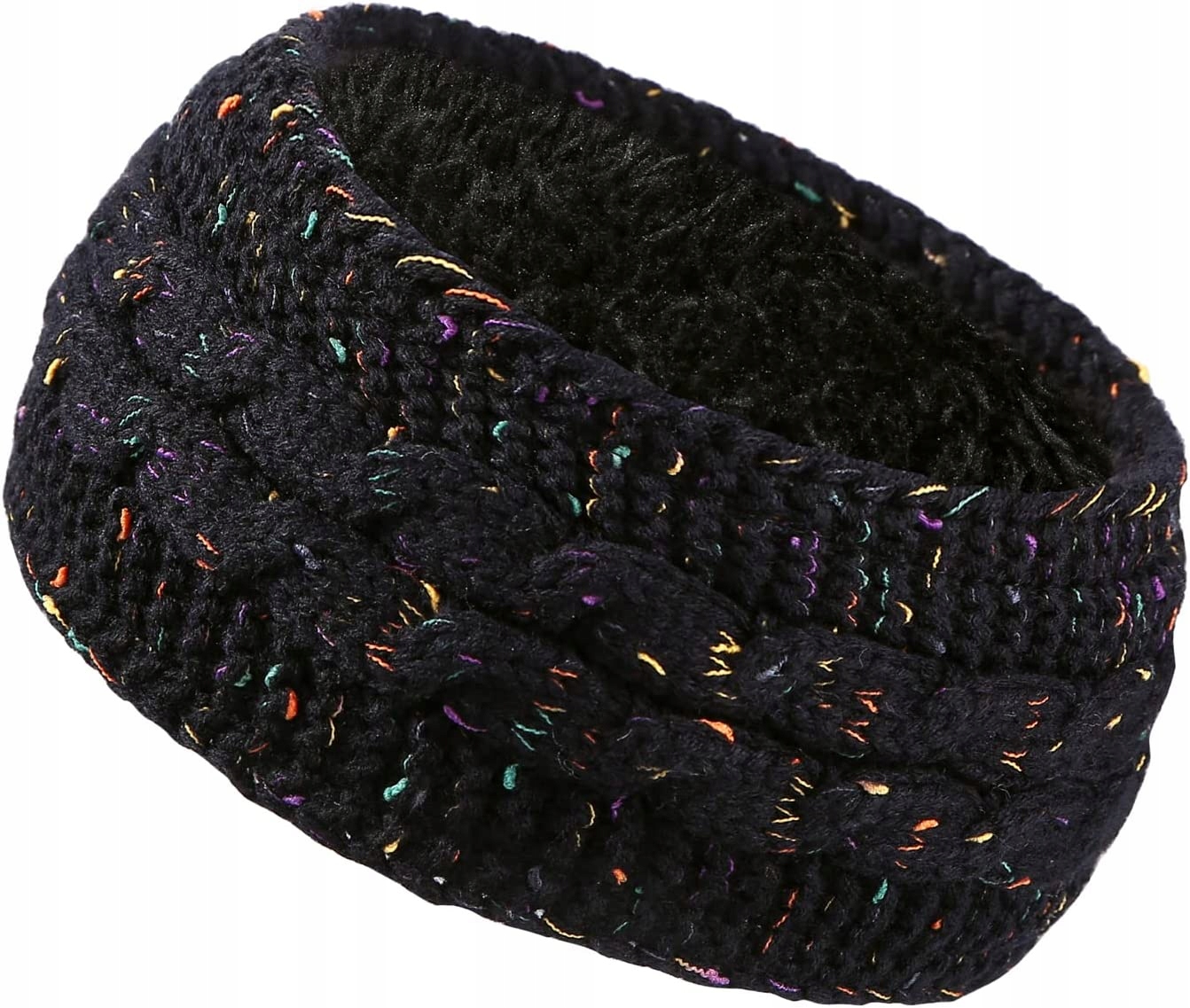 CIEPŁA ZIMOWA OPASKA NA GŁOWĘ DZIANINOWA 2 SZTUKI Marka inna