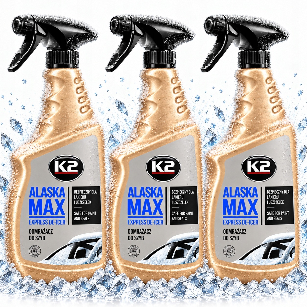 K2 Odmrażacz Do Szyb Alaska Max 700ml Płyn Do Odmrażania Odszraniania Płyn