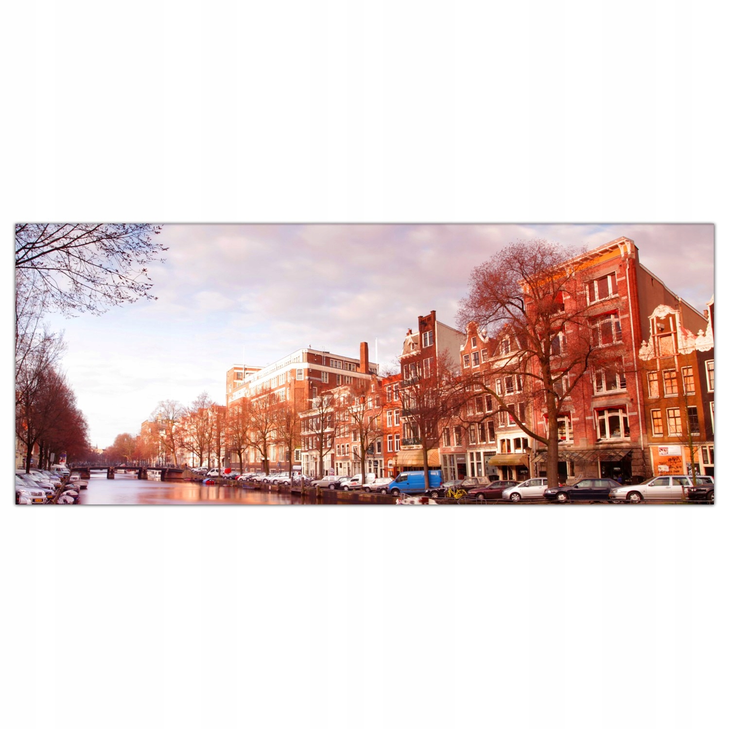 

Obraz Szklany Foto-obraz Kanał Amsterdam 125x50