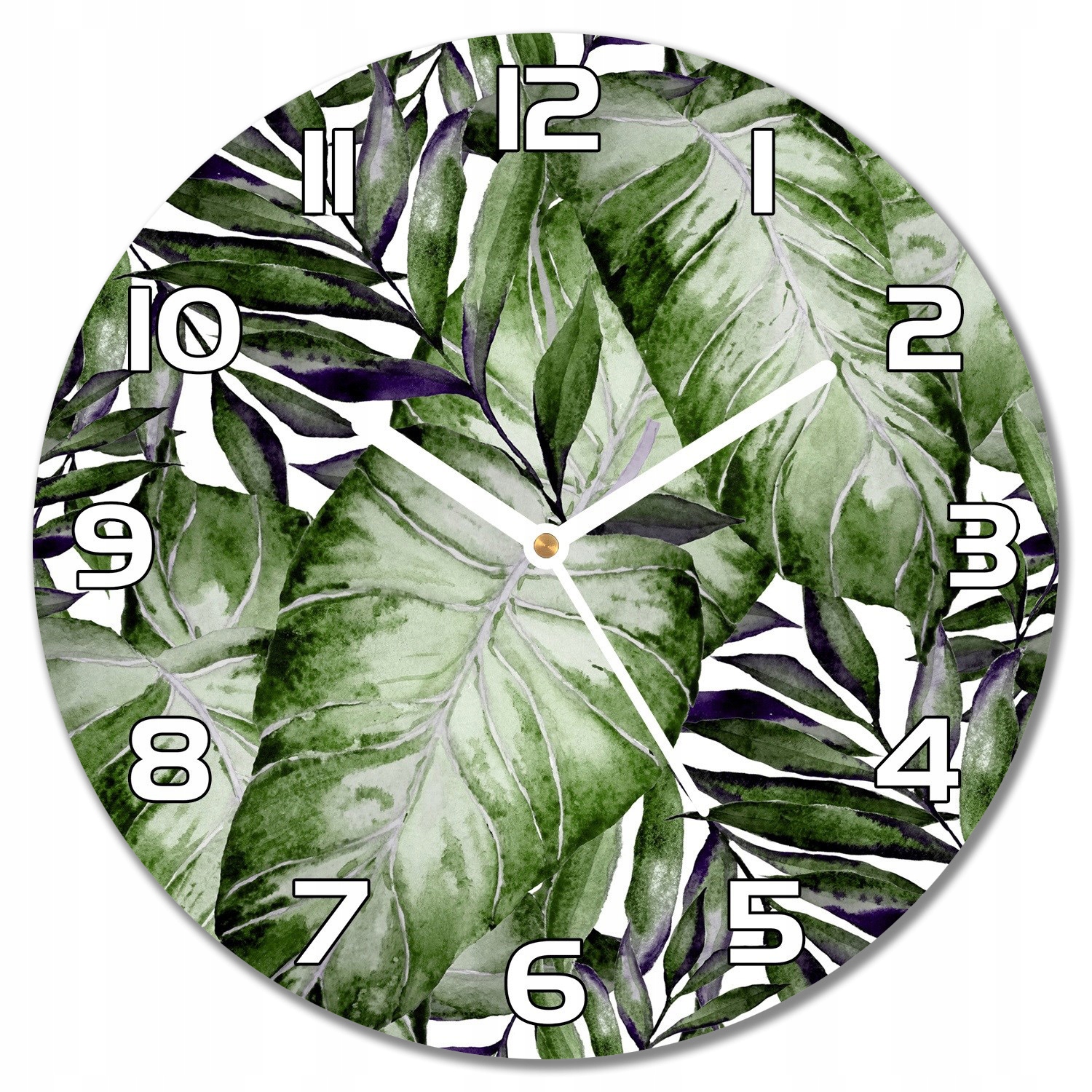 

Zegar ścienny Tropikalny liść Monstera f30 cm