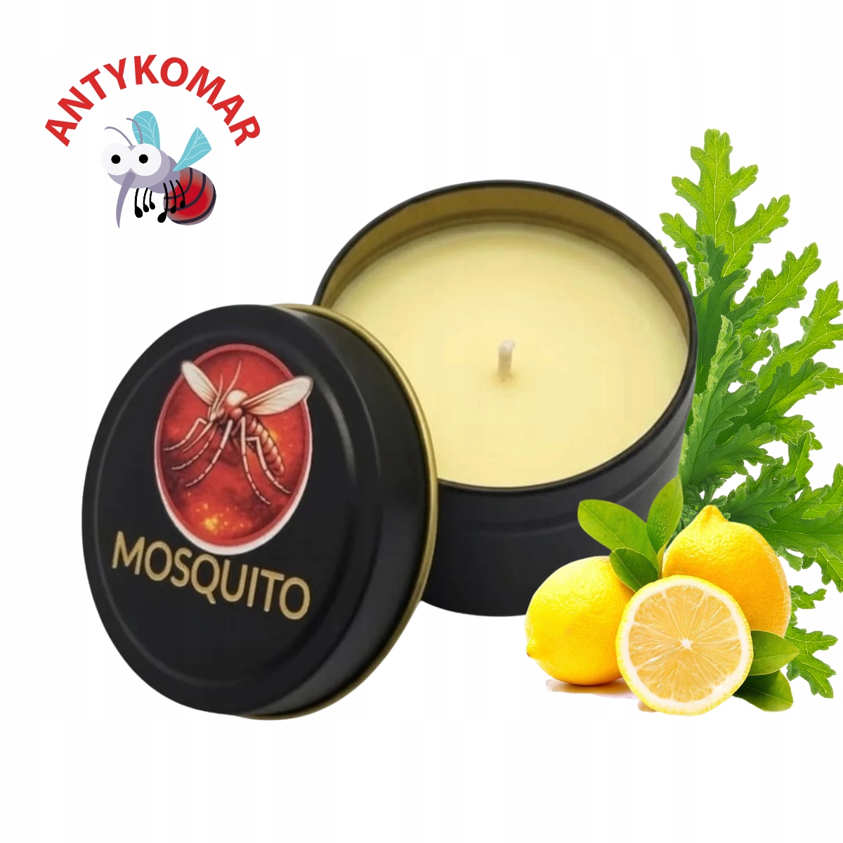 Świeca na komary Citronella Ogrodowa Antykomarowa W Puszce Scentloop 20h