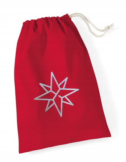 worek Mikołaja czerwony ŚREDNI 25x30 na prezenty