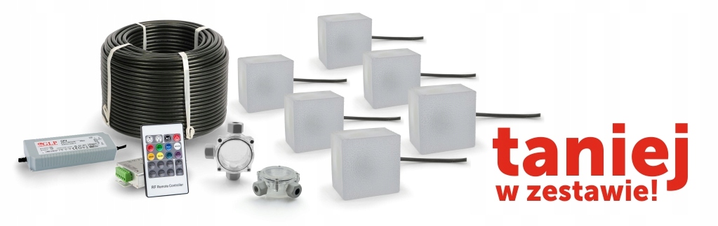 Świecąca Kostka Brukowa LED Rocdeco 15x15 BZ Marka LedColor