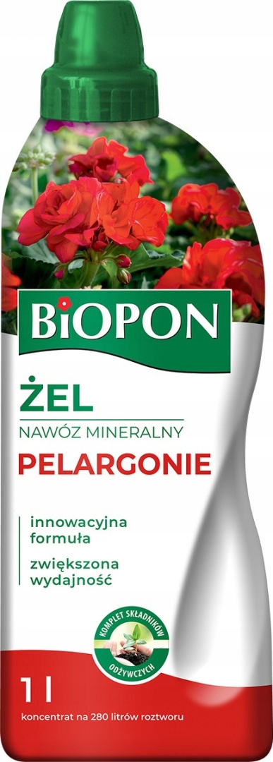 

Biopon Nawóz Mineralny Do Pelargonii 1L Żel