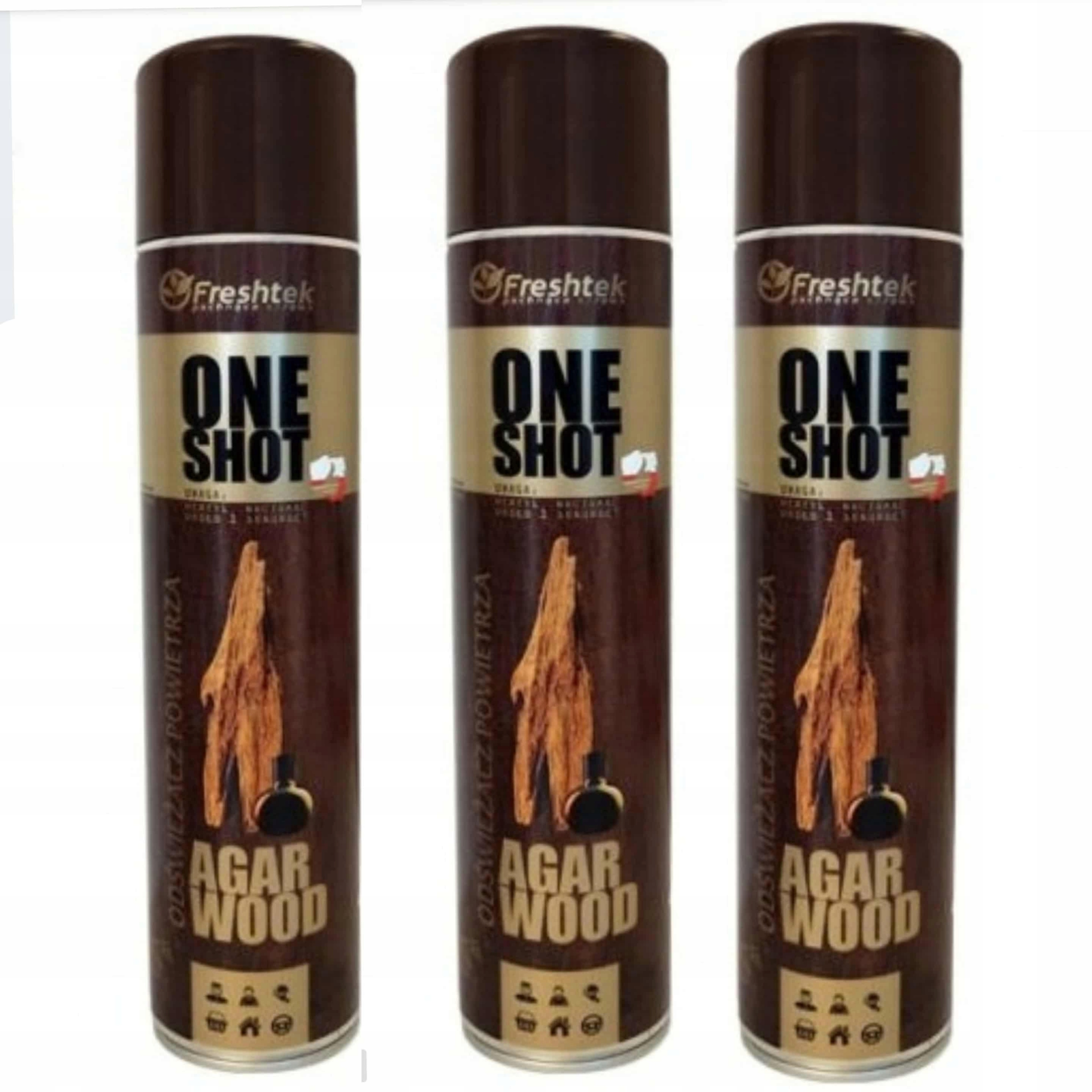 Set 4 ks Freshtek Agar Wood 600 ml Osvěžovač