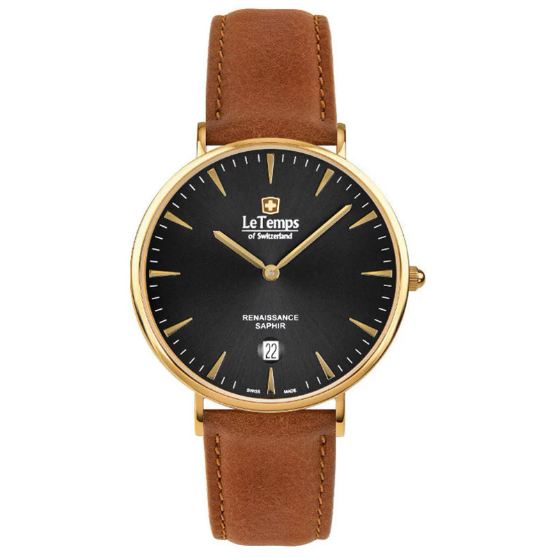 Pánské Hodinky Le Temps LT1018.87BL62 hnědé