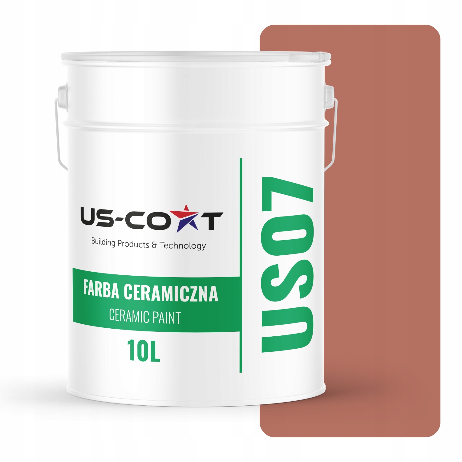 Keramická Farba Tehlová H4728 10L Hlboká Matná Na Steny Stropov