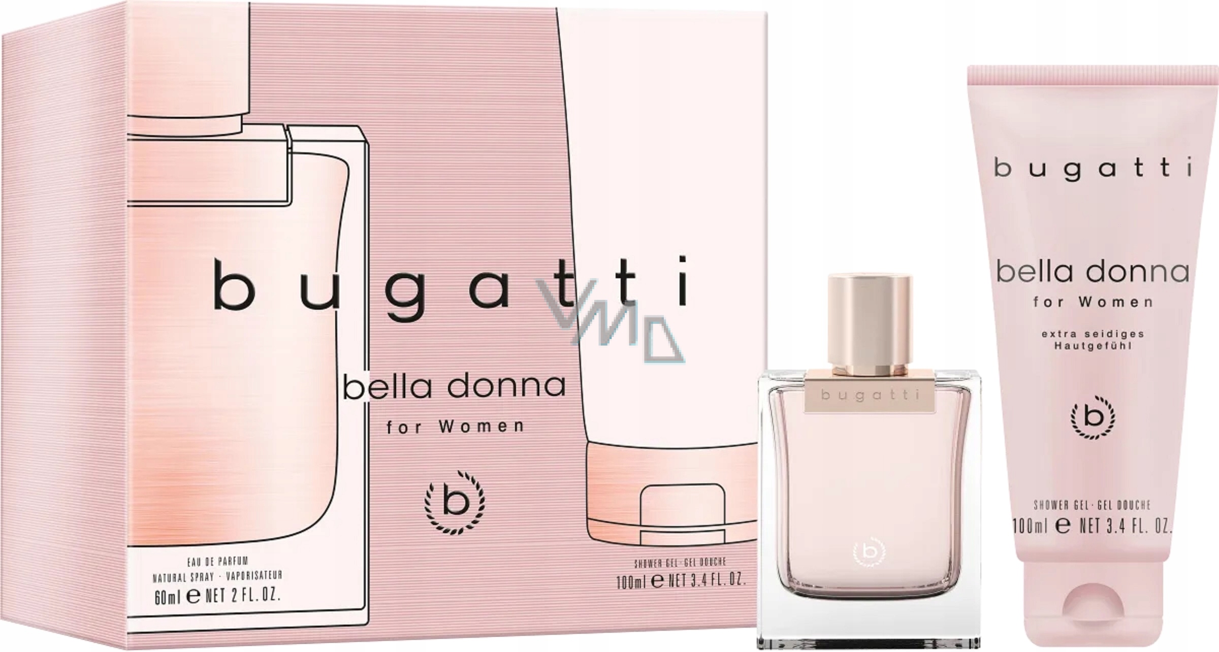 Zestaw Bugatti Bella Donna Edp 60ml żel pod prysznic 100ml