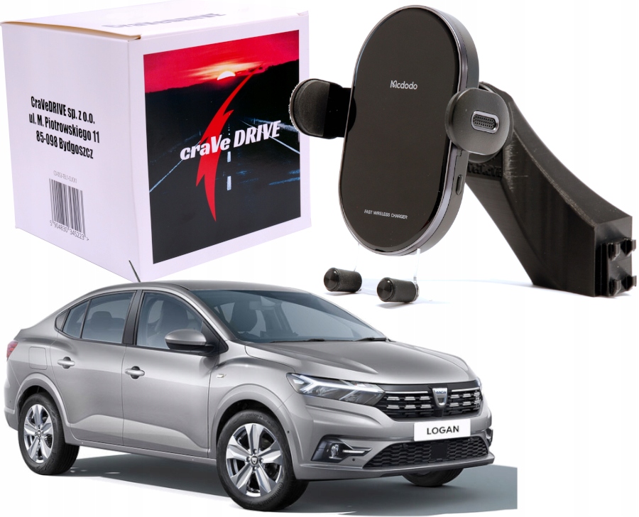 Držák telefonu s nabíjením Dacia Logan 3