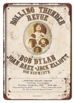 Bob Dylan Metalowy Szyld Plakat Retro #06044
