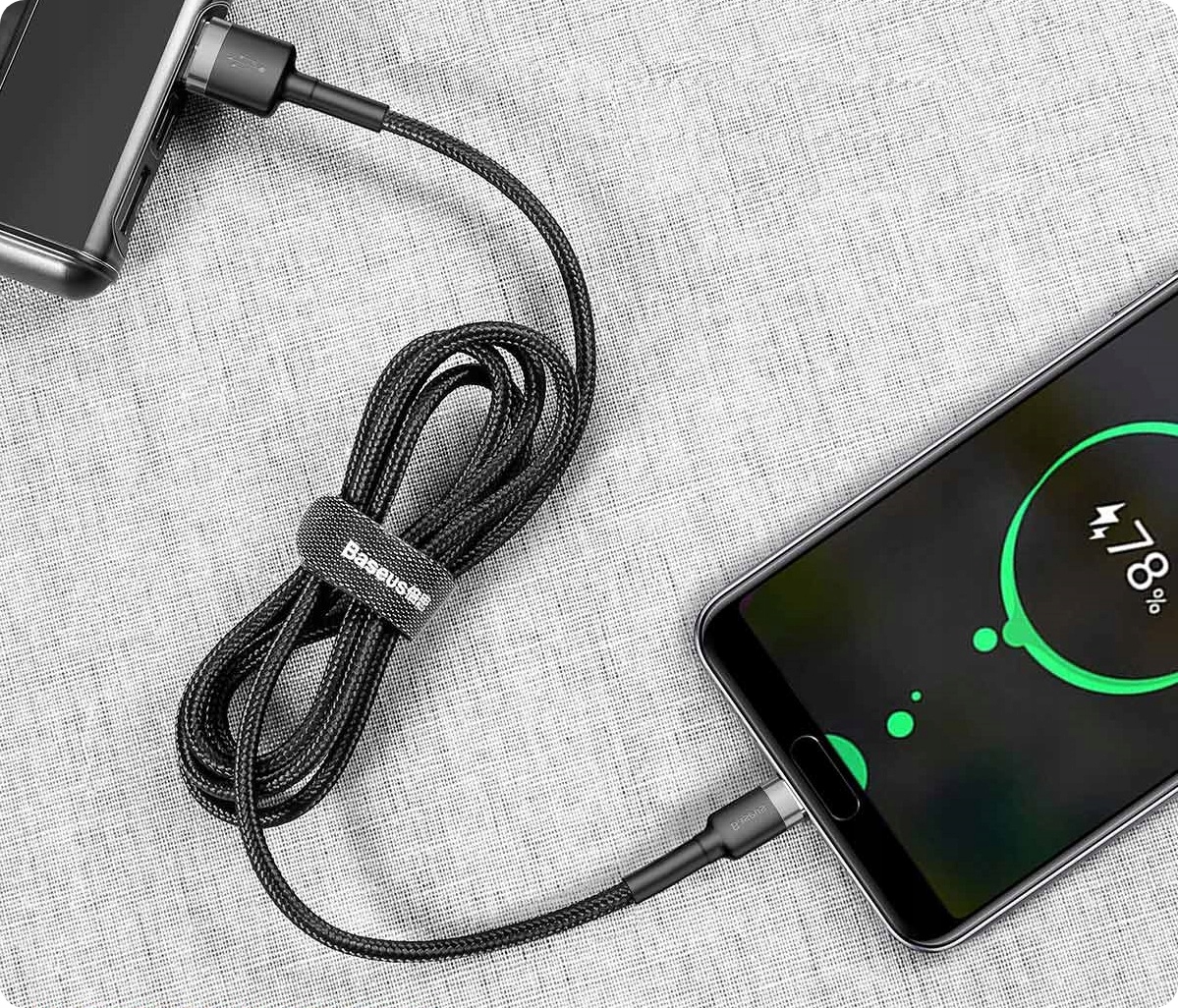 BASEUS MOCNY KABEL USB USB-C TYP-C PRZEWÓD OPLOT QUICK CHARGE 3.0 2A 3M Marka Baseus