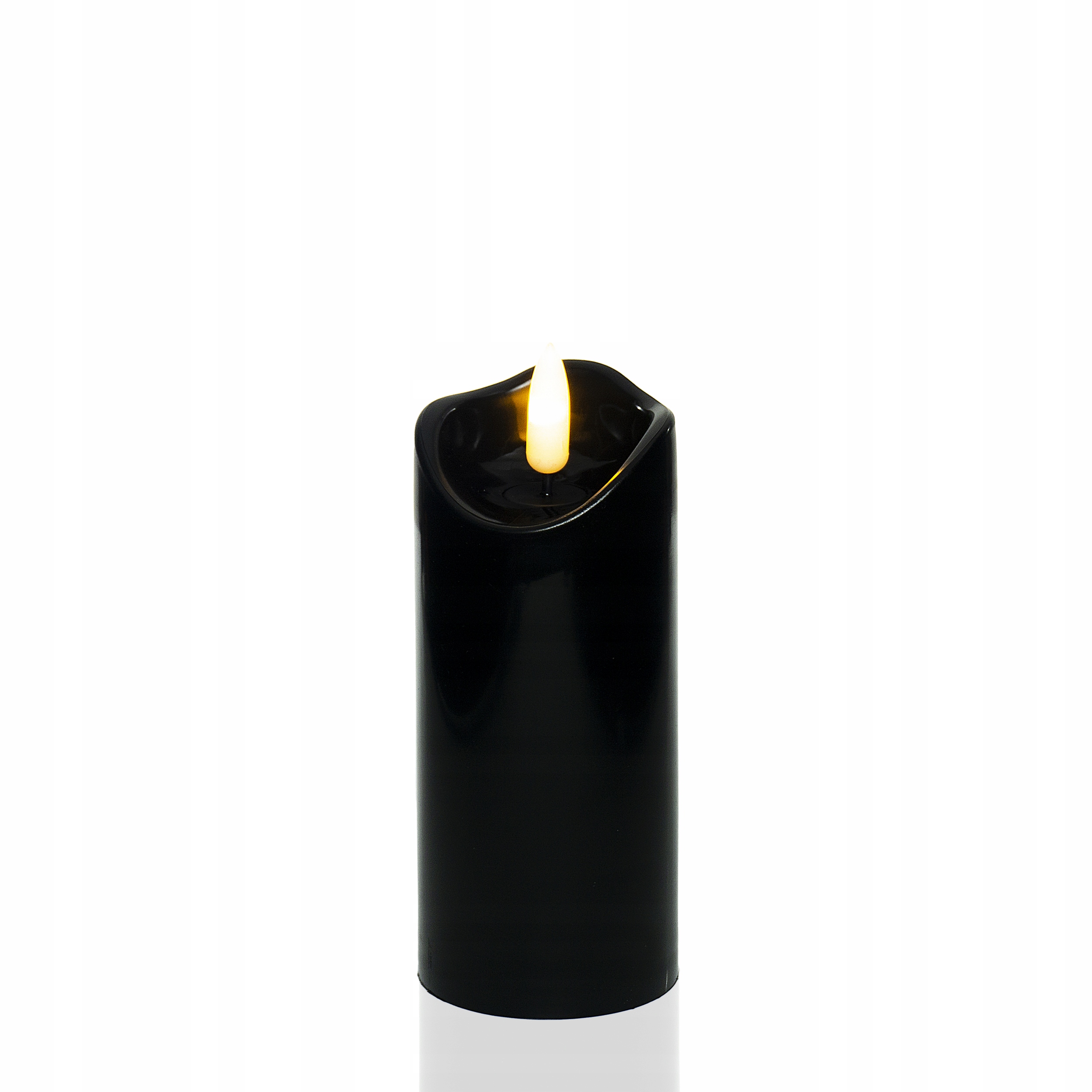 

Imitacja świecy czarna 12,5cm wkład do zniczy Led