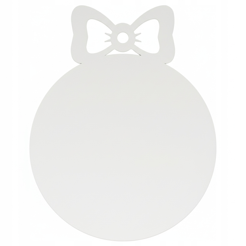 Vánoční Baňky na zdobení pro děti Bílé Přívěsky na vánoční stromeček 100KUSŮ