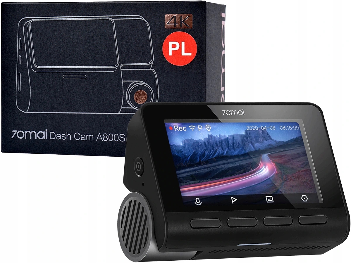 

70MAI A800S kamera samochodowa 2160p Gps Adas 4K