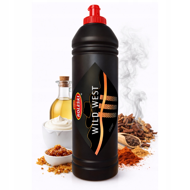 ORYGINALNY SOS WILD WEST ROLESKI PREMIUM BURGER GRILL FRYTKI HIT 1L