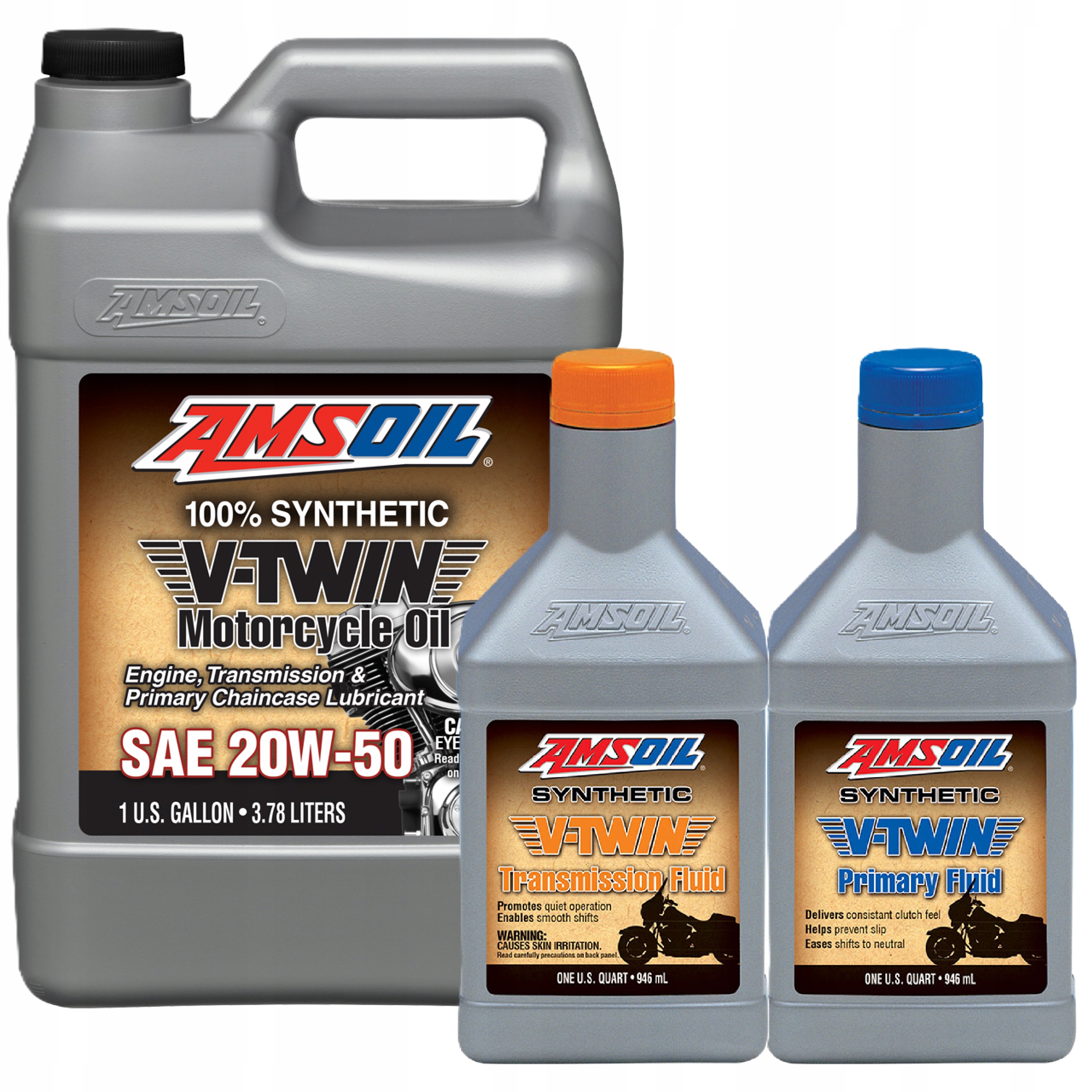 Olej Sada Harley Amsoil 20W50 Motor MCV Převodovka Mvt Spojka Mvp