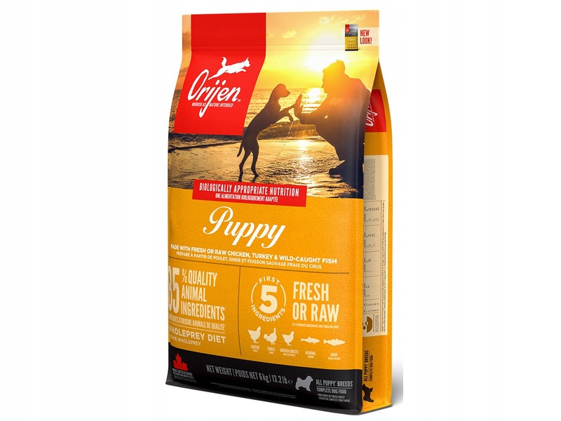 Karma dla psa Orijen Puppy Kurczak z indykiem 6 kg