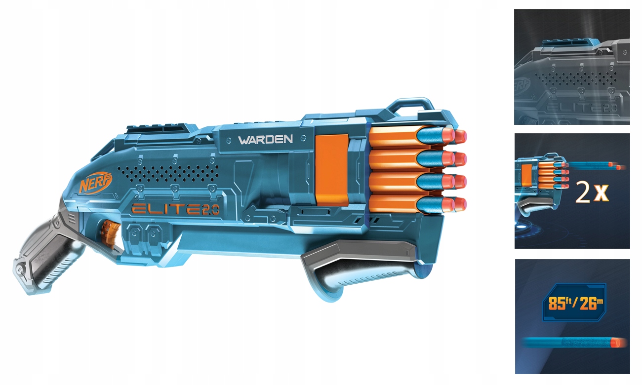 Hasbro Nerf Elite 2.0 Warden DB 8 (E9959) Wiek dziecka 8 lat +