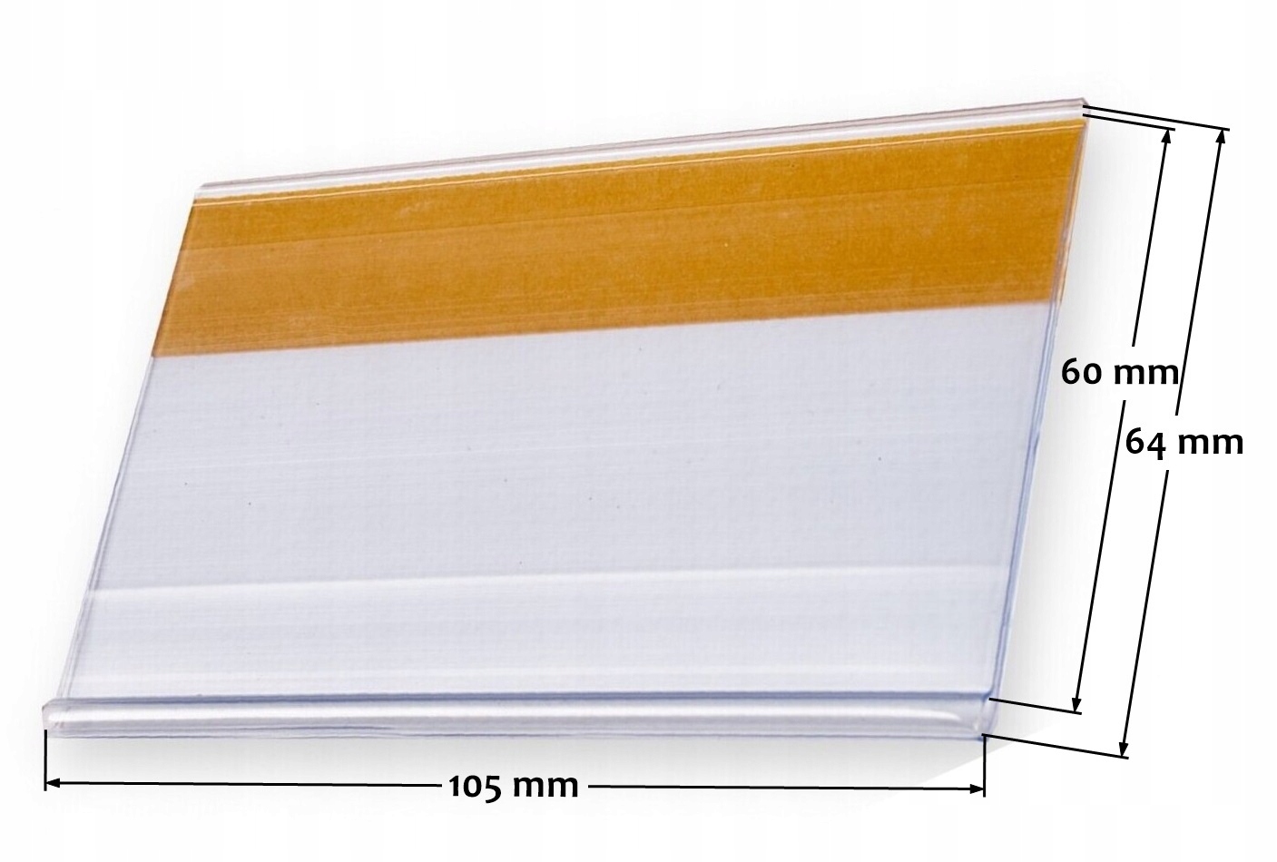 KIESZEŃ NA ETYKIETY SAMOPRZYLEPNA 60X105MM - 50SZT Kod producenta KIESZEŃ NA ETYKIETY 60X105 MM