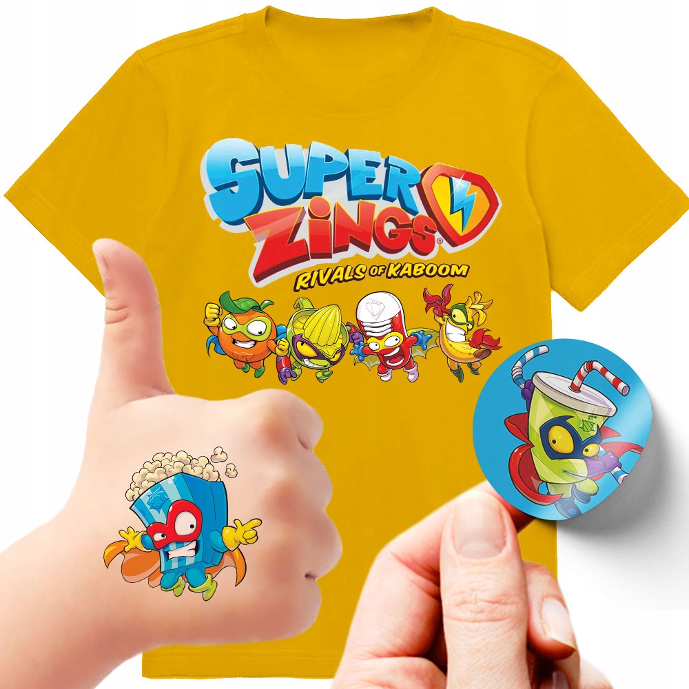 

Zestaw Koszulka Tatuaże Naklejki Zings 152