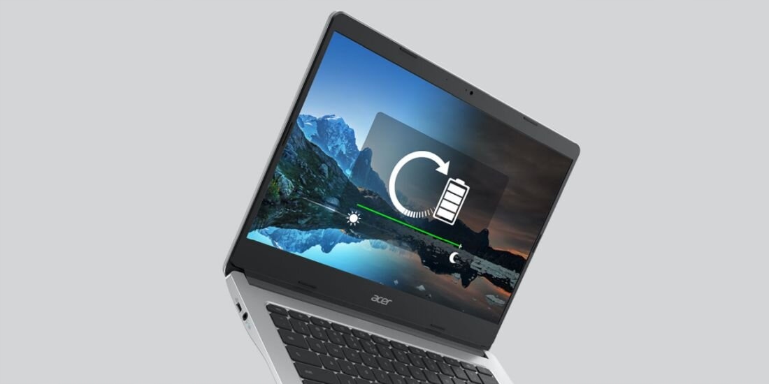 Laptop dla dzieci / do szkoły ACER Chromebook 14 cali FullHD kamera Seria procesora Intel Celeron Quad Core