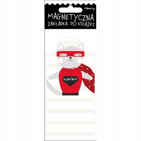 MAGNETYCZNA ZAKŁADKA DO KSIĄŻEK - Superbohater