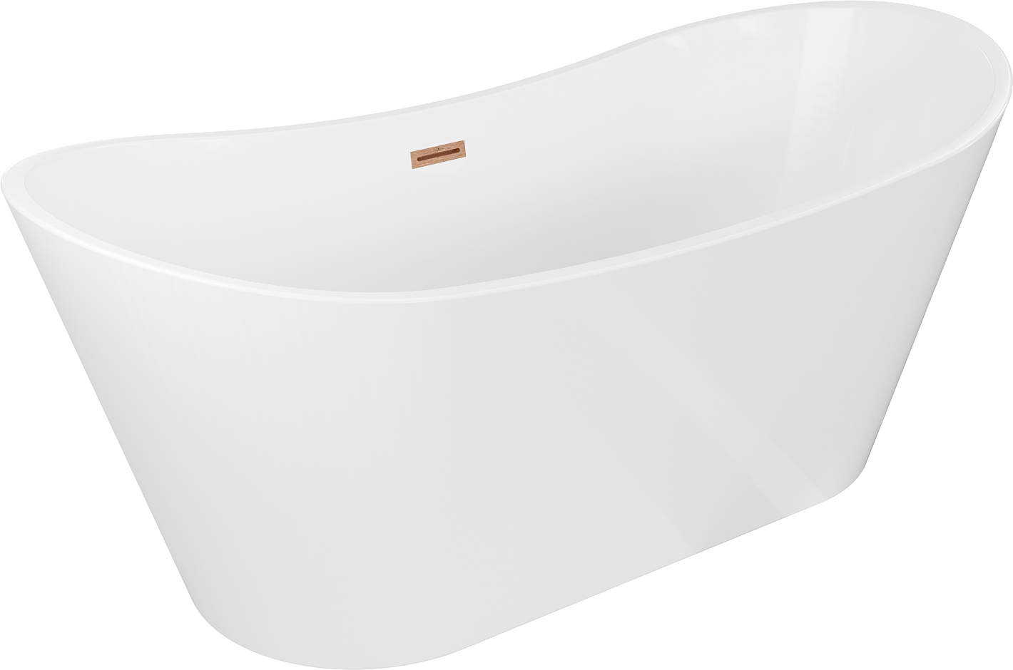 Mexen Montana Volně Stojící Vana 150x75cm Bílá/Měď Broušená