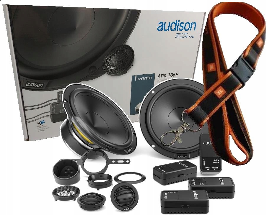 Audison Apk 165P Mocne Głośniki Basowe Wysokotonowe 165mm 345W