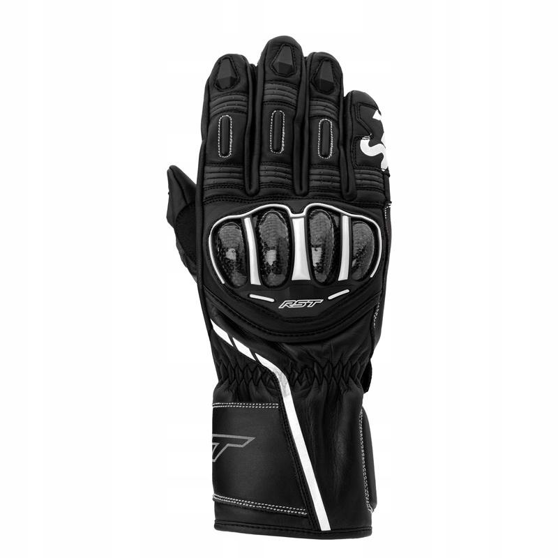 Motocyklové Rukavice Rst S1 Black Black White (s)
