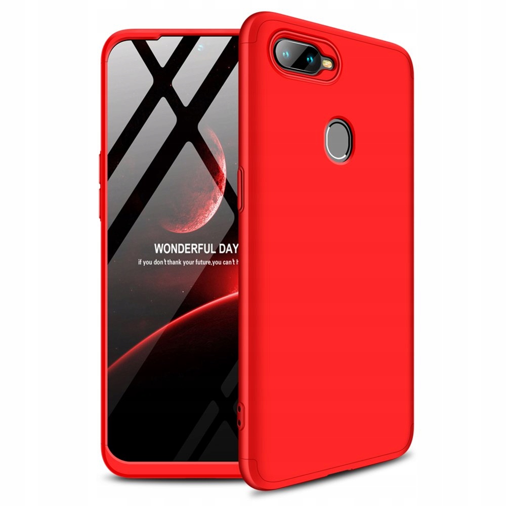 

Gkk 360 Protect Case etui przód+tył Oppo AX7 red