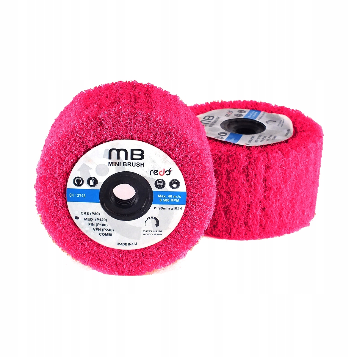 Wałek Ścierny 90x50 M14 A MED INOX