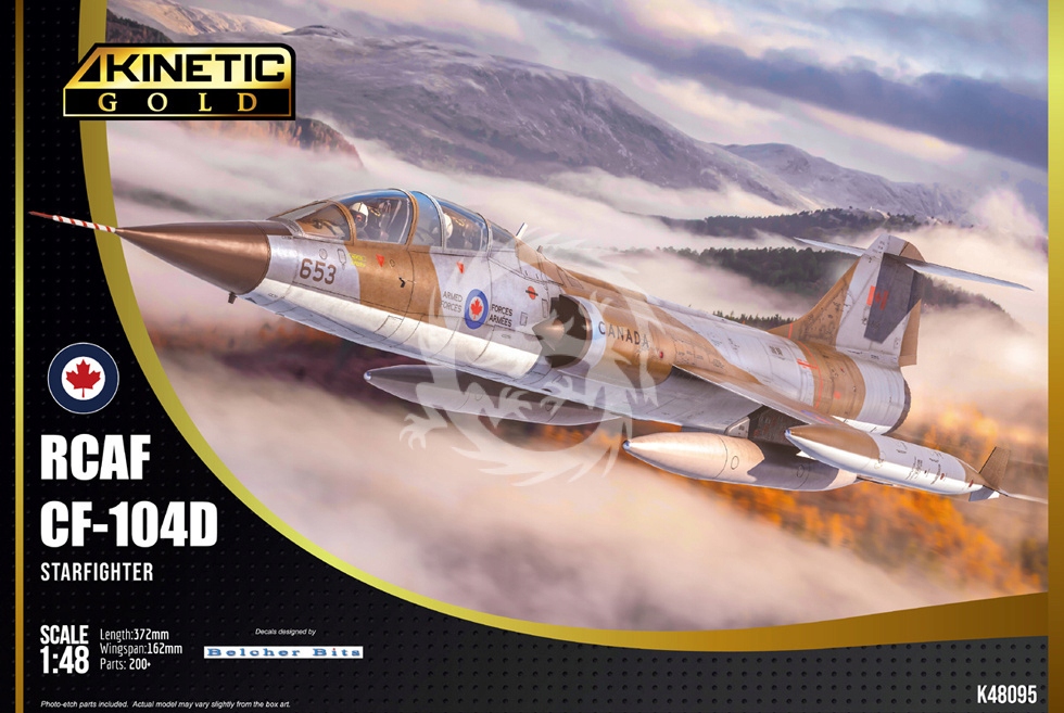 CF-104D Rocaf Kinetic K48095 měřítko 1/48
