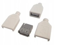 

Kabel gniazdo Usb A na przewód białe x4szt
