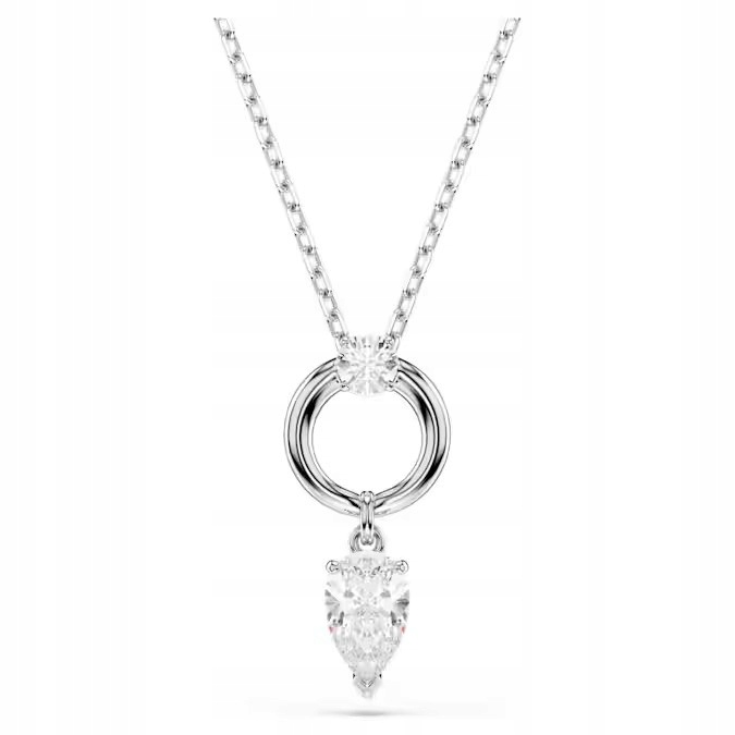 Náhrdelník Swarovski Mesmera Kolečko Křišťál bílý Ocel Regulovatelný