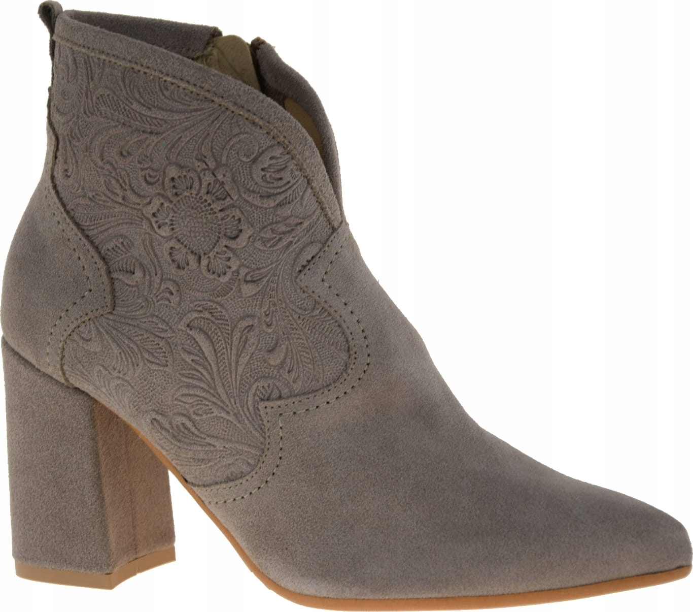 Dámské Kotníkové Boty Ve Špici Na Podpatku Kovbojské Boty 2332 vel. 38