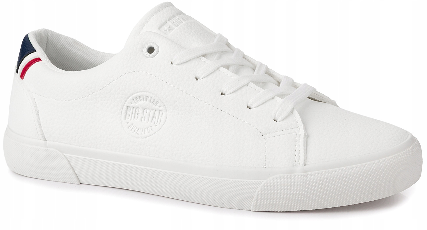 Męskie białe buty trampki Big Star sportowe sneakersy ekoskóra r 42