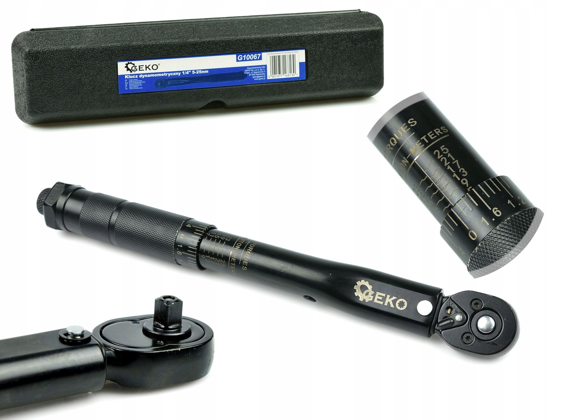 

Klucz Dynamometryczny 1/4'' 5-25nm Dynamometr