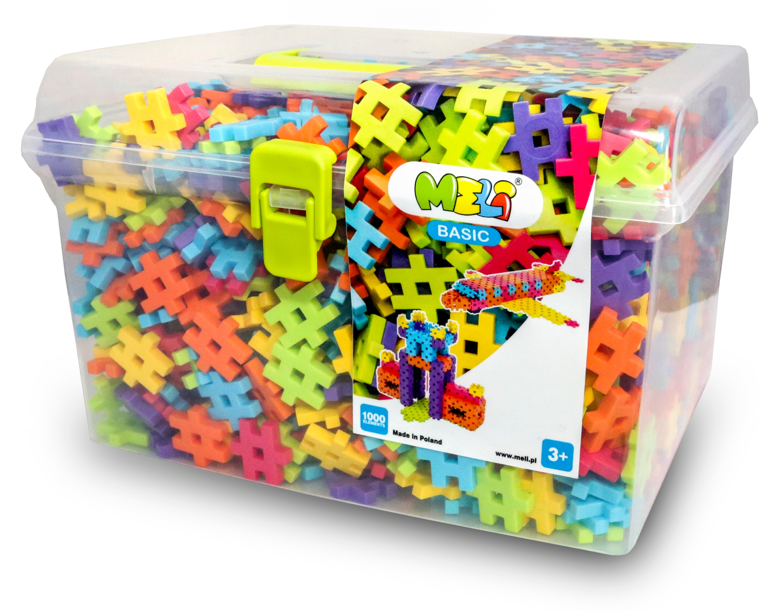 Klocki Meli Basic Walizka Travel Box 1000 elem. 3+