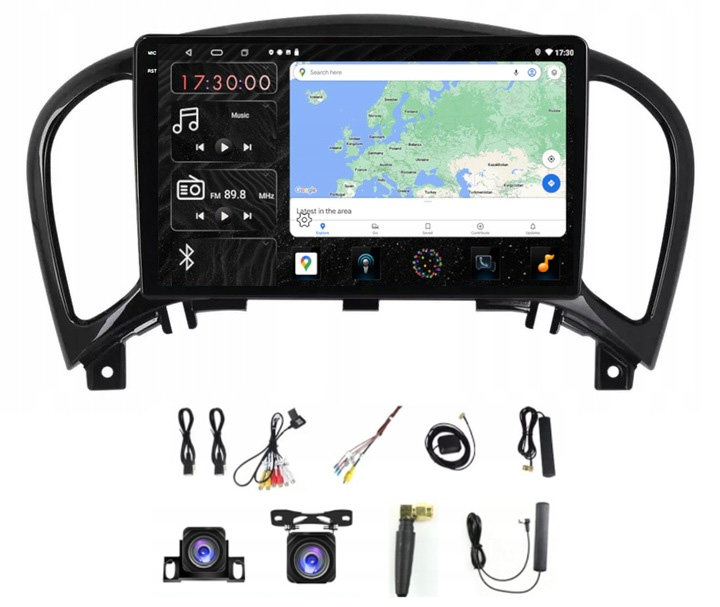 Rádio Navigácia Carplay Gps Android Nissan Juke 2010-2019 4GB 64GB Sim