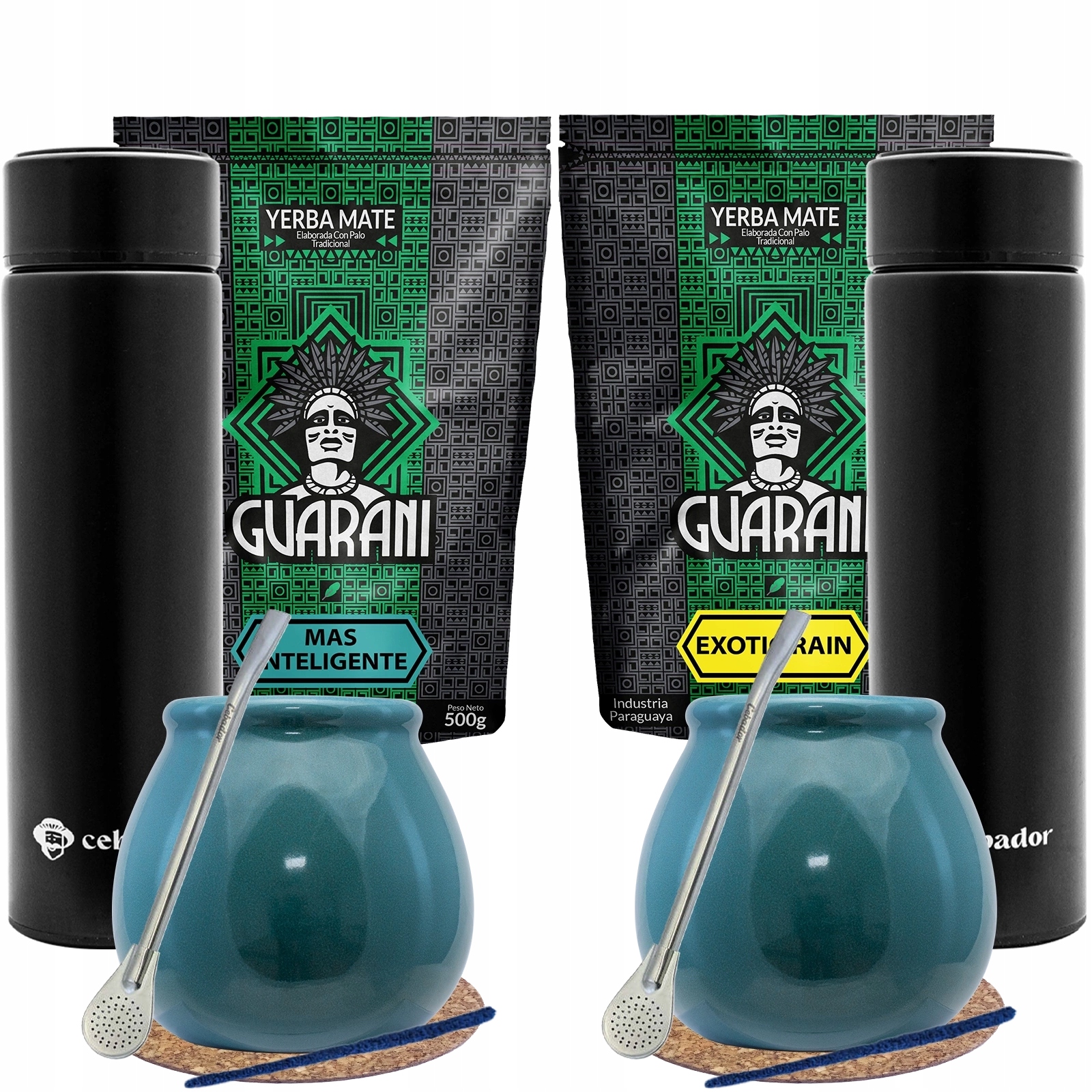 Levně Sada Yerba Mate Pro Dva Termoska Led Tykev Bombilla 2x500g 1kg