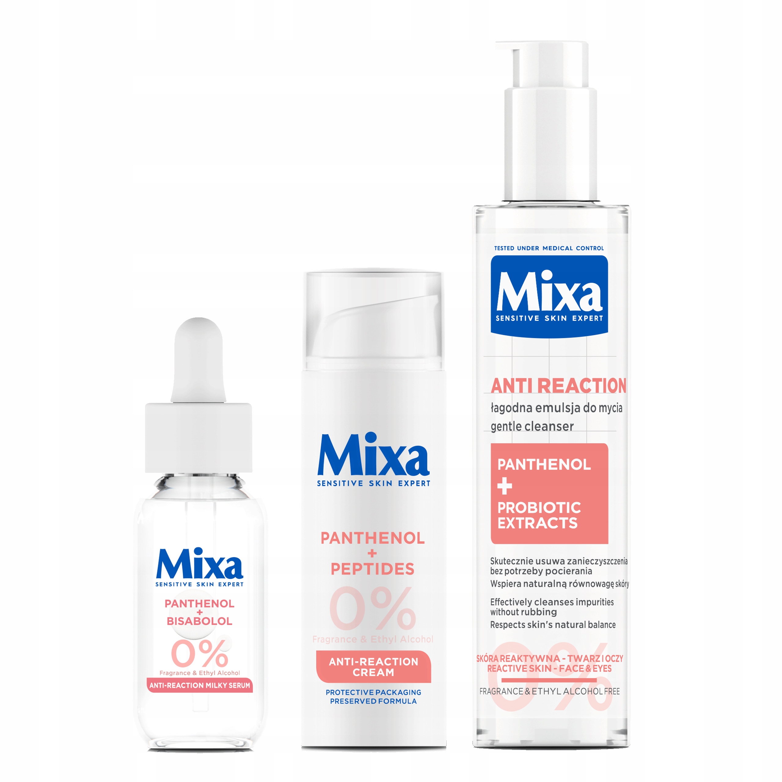 Zestaw Mixa Anti Reaction Hipoalergiczna Rutyna Przeciw Zaczerwienieniom