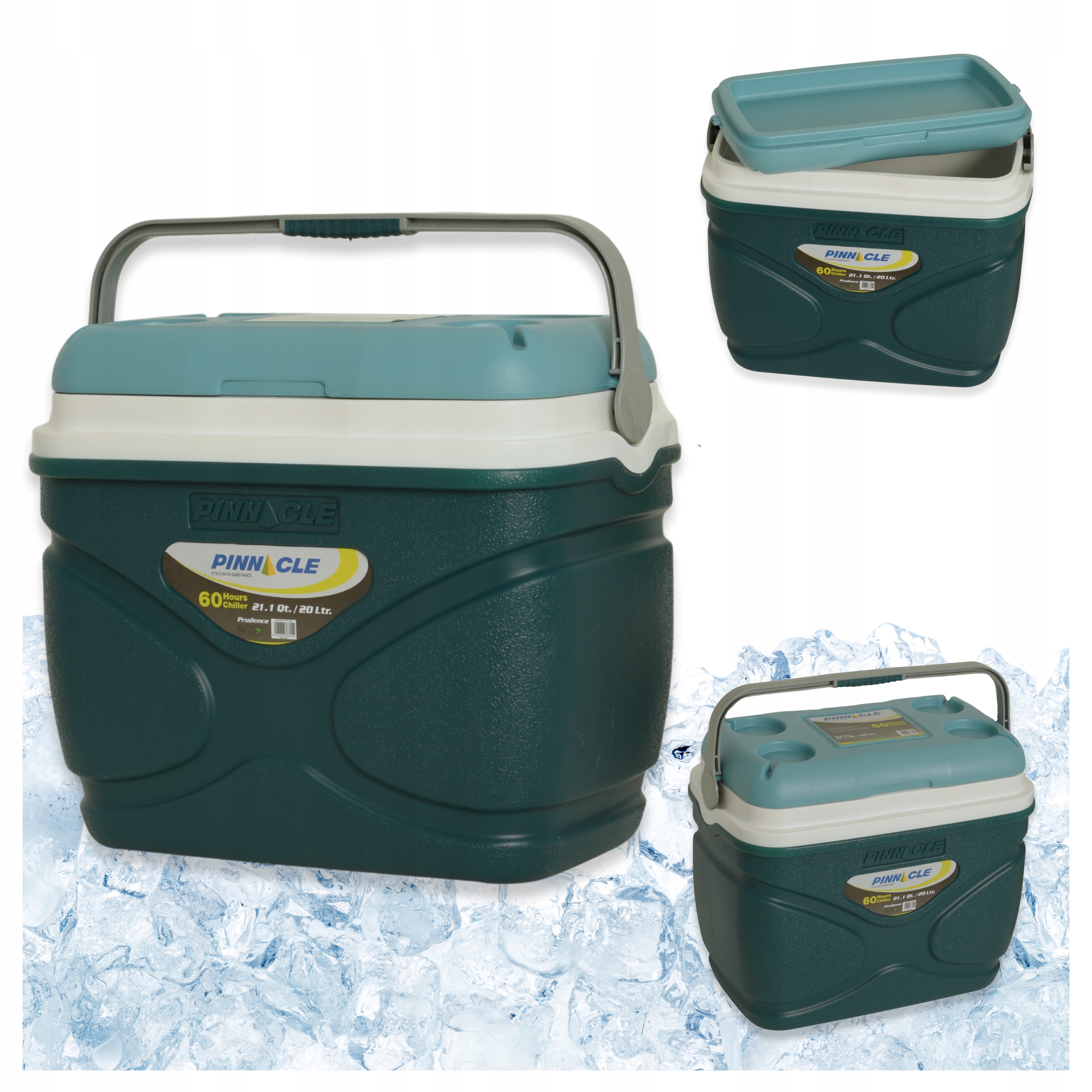 Turistická lednička na mrazicí vložky do auta 20 l Pinnacle Prudence Zelená