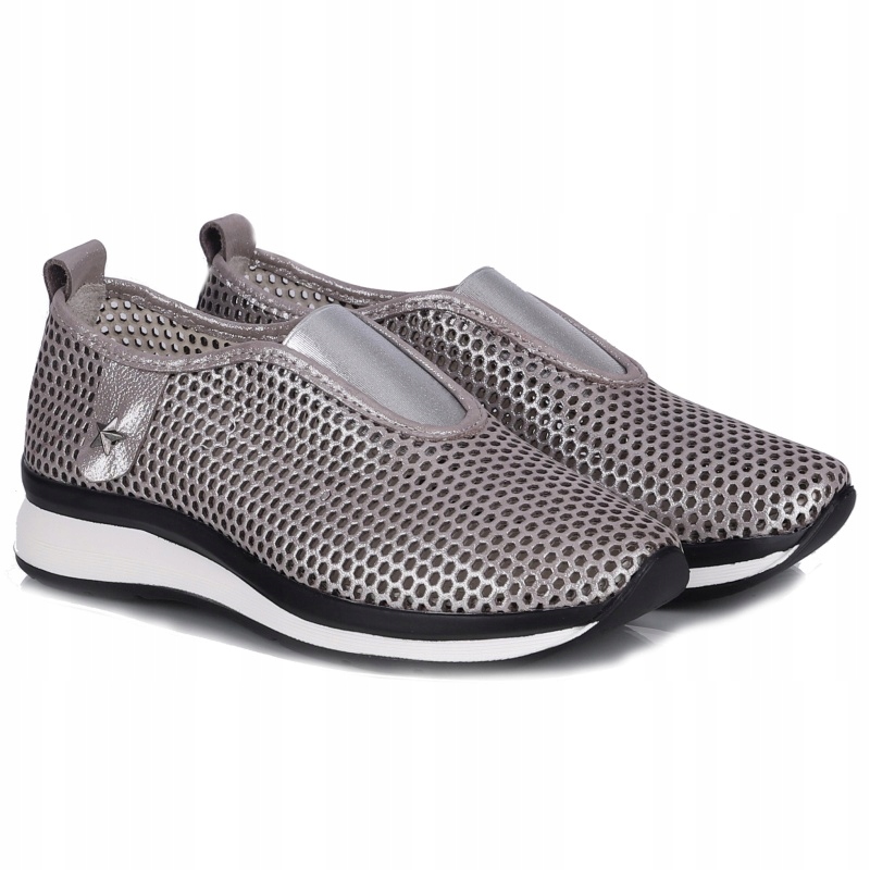 Dámské tenisky Bombonella 4T-355-302-M5-D -45 metalické Kůže VEL.38