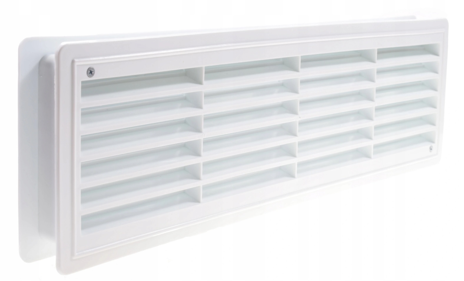 KRATKA WENTYLACYJNA DO DRZWI ŁAZIENKOWYCH KRATKI WC KRATKA DRZWIOWA BIAŁA Kod producenta 02-127