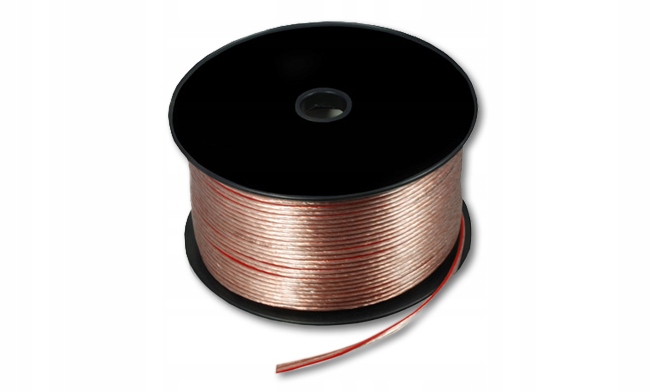 

Kabel Przewód Głośnikowy Miedź 2x0,35 mm taśma Led